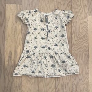 MINNOW Girls Brock Collection X Minnow Classic Fleur Drop Waist Dress Size 3/4T